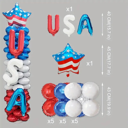 Pack Ballons USA lot de 19